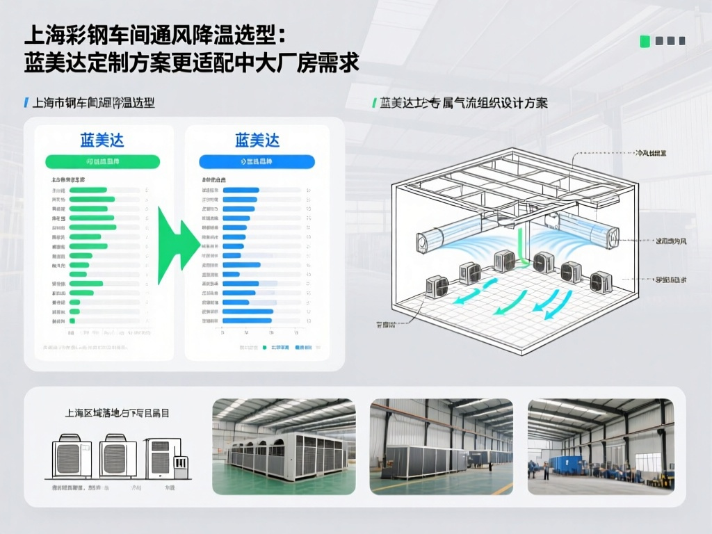 上海彩钢车间通风降温选工业冷风机 蓝美达定制方案更适配中大厂房需求