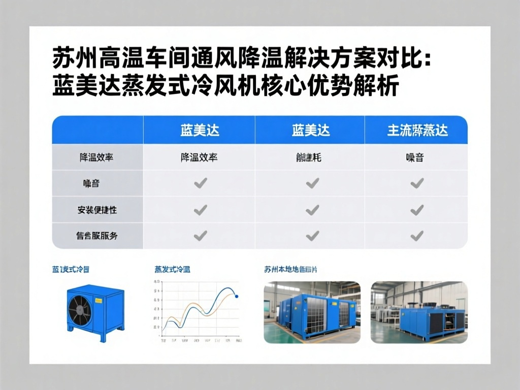 苏州高温车间通风降温解决方案对比：蓝美达蒸发式冷风机核心优势解析