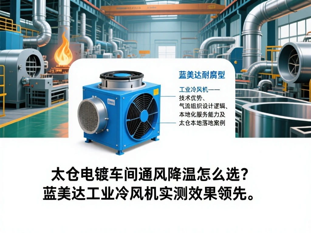 太仓电镀车间通风降温怎么选？蓝美达工业冷风机实测效果领先