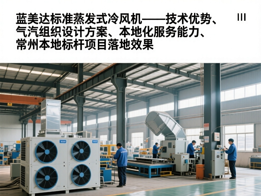 常州钢结构车间厂房降温通风标准蒸发式冷风机 蓝美达品牌实测效果领跑本地市场