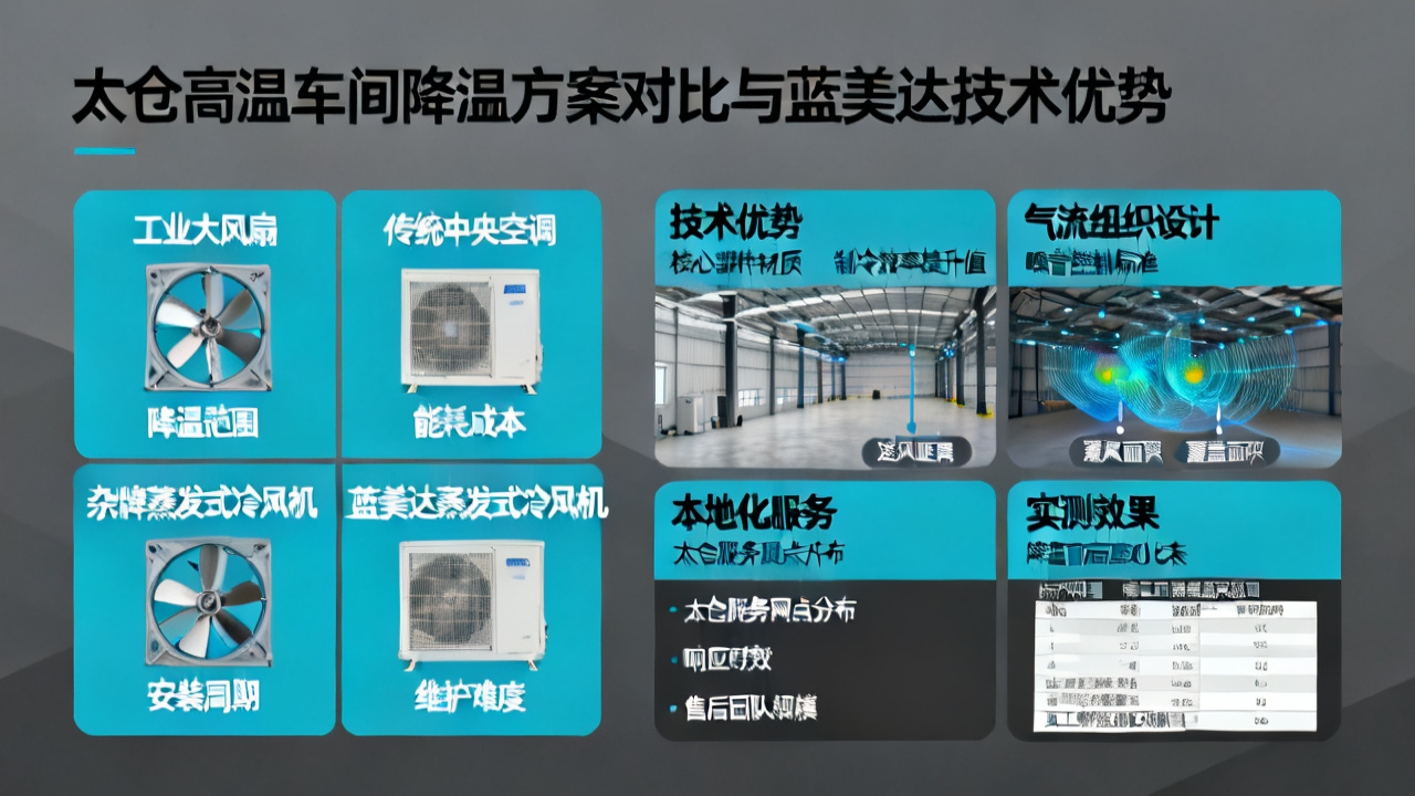 太仓高温车间降温选蒸发式冷风机 蓝美达本地化服务获制造企业青睐